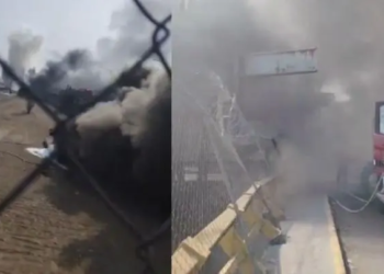 Se registra incendio en respiradero del Río de los Remedios, en los límites de GAM y Ecatepec