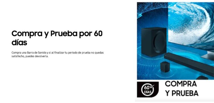 Samsung ofrece de manera exclusiva el programa “Compra y Prueba” para sus barras de sonido