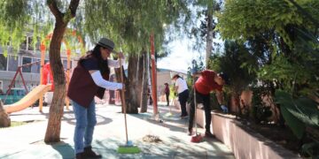 Diputado Emiliano Álvarez rehabilita parque Bocho en Cuautepec