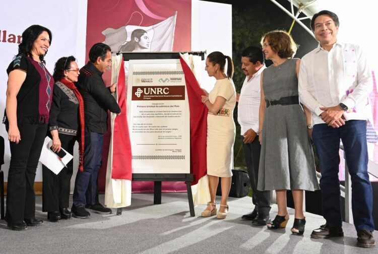 Claudia Sheinbaum inaugura Universidad Rosario Castellanos en Chiapas
