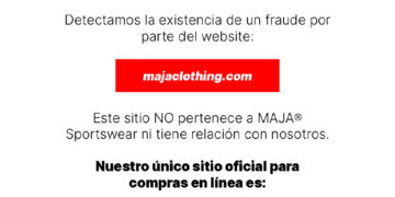 Crecen las estafas por páginas clonadas en México: MAJA Sportswear denuncia intento de suplantación digital