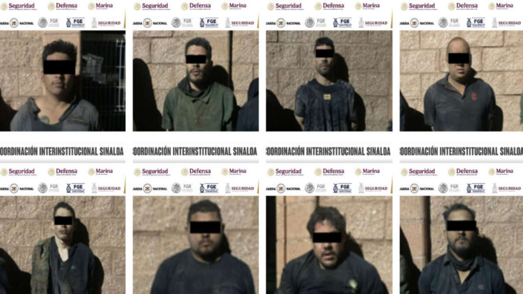 Detienen a 8 hombres armados, confiscan vehículos blindados tipo monstruo y armamento en Angostura, Sinaloa