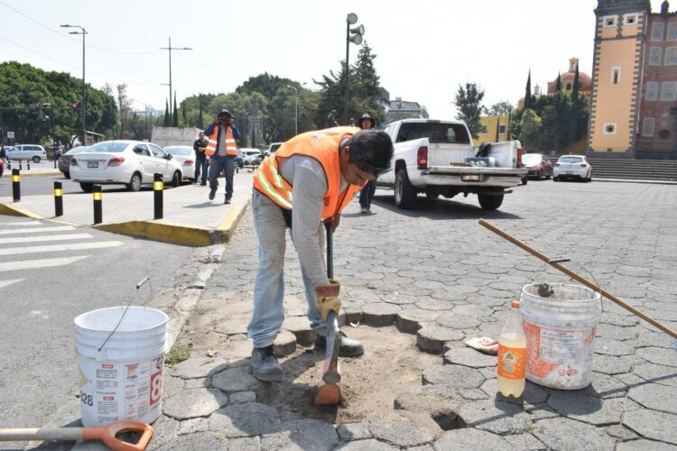Atiende Brigada Urbana del Centro Histórico en el Bulevar 5 de Mayo