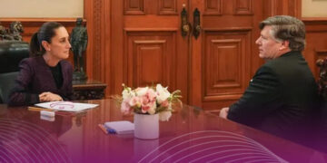 Sheinbaum se reúne con Christopher Landau para fortalecer la relación México-EU
