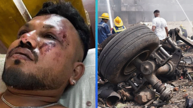 Sobreviviente del accidente de Air India sale caminando tras desplome