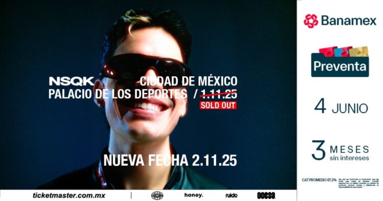Nsqk anuncia su segunda fecha en Palacio de los Deportes
