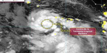 Se forma tormenta tropical Barbara frente a la costa de Guerrero