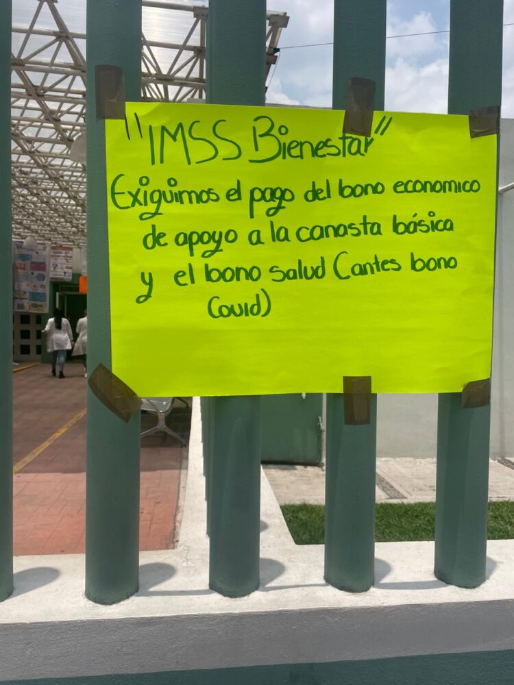 Fracasa IMSS-Bienestar en Edomex, deja sin bonos a personal en hospitales