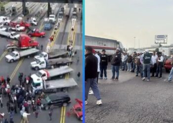 Bloqueos de transportistas: caos en la México-Pachuca y México-Querétaro