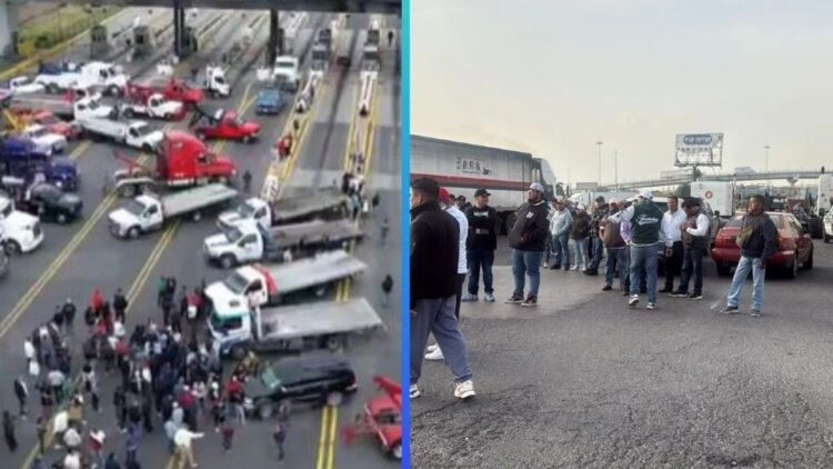 Bloqueos de transportistas: caos en la México-Pachuca y México-Querétaro