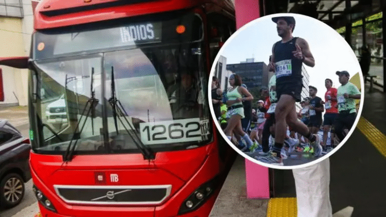 Metrobús ajustará rutas por el Medio Maratón de la CDMX este domingo