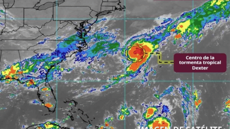 Se forma la tormenta tropical Dexter en el Atlántico