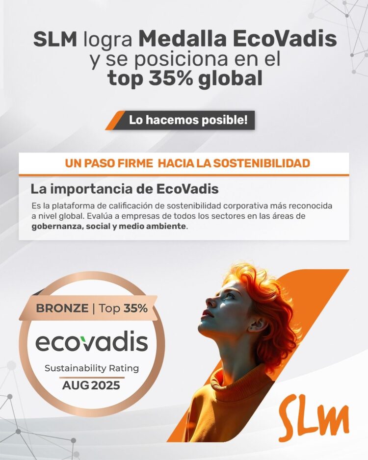 SLM obtiene medalla de sostenibilidad EcoVadis, consolidando su liderazgo ESG a nivel global