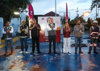 Con Puebla Brilla, Pepe Chedraui lleva luz y modernidad a San Pedro Zacachimalpa