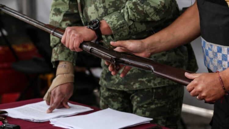Rosa Icela destaca cambio de 5 mil 87 armas por programa de desarme voluntario