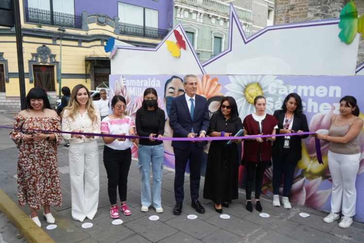 Gobierno de la Ciudad dedica mural a mujeres sobrevivientes de violencia ácida