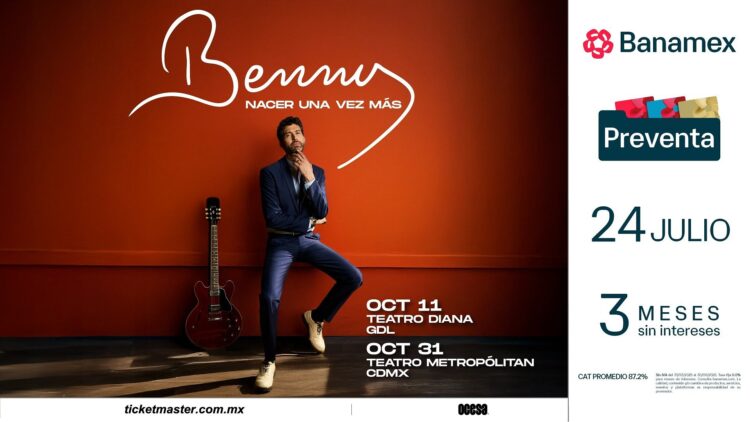 Benny Ibarra anuncia gira en México