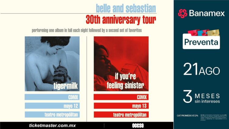 Belle and Sebastian: los pioneros del indie pop regresan a Ciudad de México para interpretar en su totalidad, dos de sus discos más emblemáticos