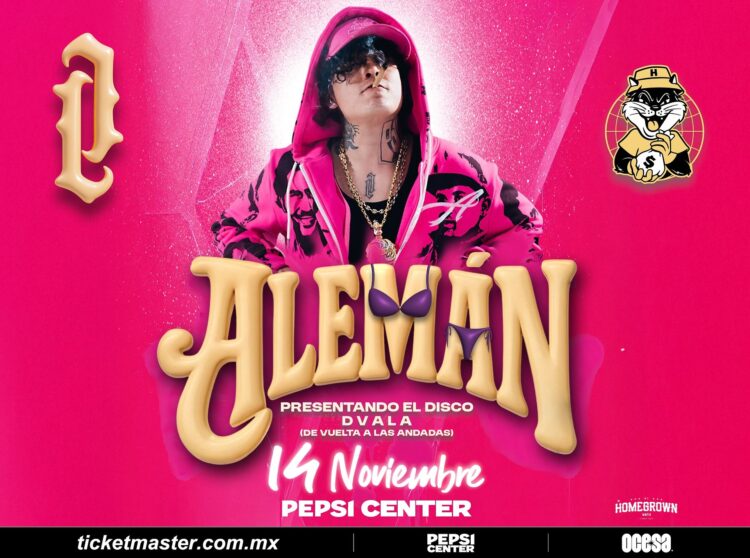 Alemán regresa a los escenarios de la CDMX con nueva música y potentes rimas
