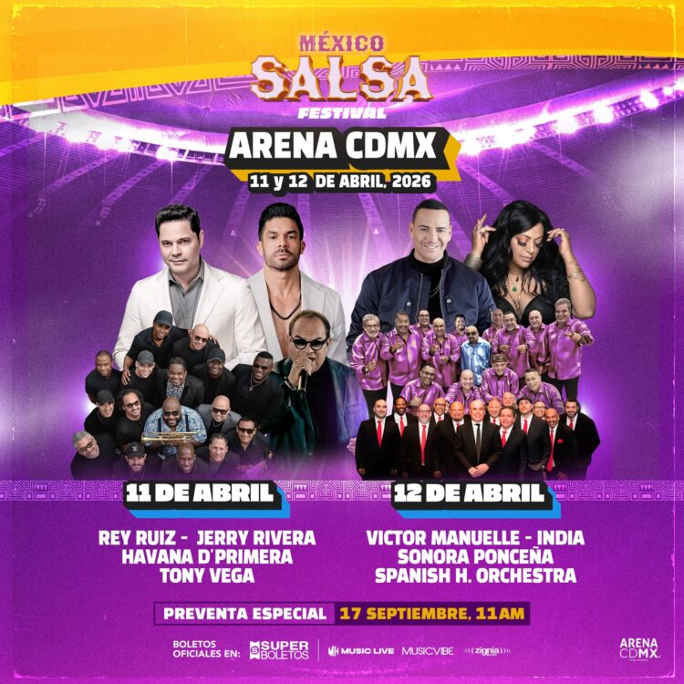 MÉXICO SALSA FESTIVAL CONSAGRA SU ALTAR EN LA ARENA CDMX CON UN FESTIVAL DE LEYENDAS INMORTALES