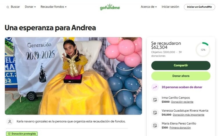 De un día a otro, Andrea, de 12 años, tuvo que reunir fuerzas para enfrentarse a agresivo cáncer en Puebla