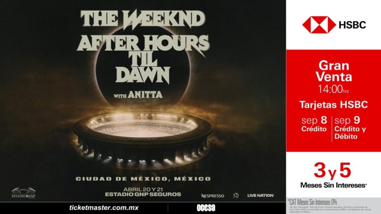 THE WEEKND ANUNCIA LA EXTENSIÓN DE SU GIRA POR ESTADIOS, AFTER HOURS TIL DAWN EN 2026 EN MÉXICO, BRASIL, EUROPA Y EL REINO UNIDO