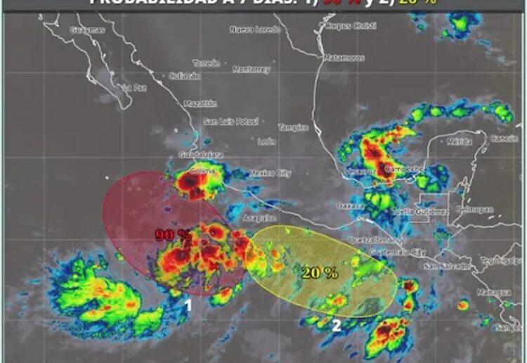 Viene ciclón tropical Priscilla en 48 horas; más lluvias y frío ‘golpearán’ al país