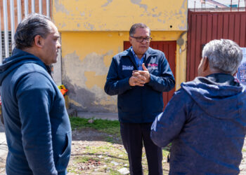 Supervisa Ricardo Moreno repavimentación de calle Parque Popocatépetl en Toluca