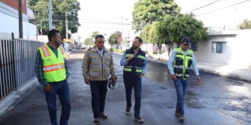 Impulsa Gobierno de la Ciudad mantenimiento vial en la colonia Aquiles Serdán