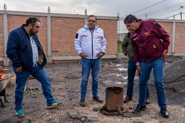 Supervisa Ricardo Moreno avance en el pozo de San José Otzacatipan