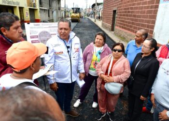 Avanza reconstrucción de la vía Agustín Millán, en San Pedro Totoltepec