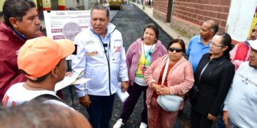 Avanza reconstrucción de la vía Agustín Millán, en San Pedro Totoltepec