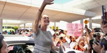 Claudia Sheinbaum celebra su primer año como presidenta de México en el Zócalo