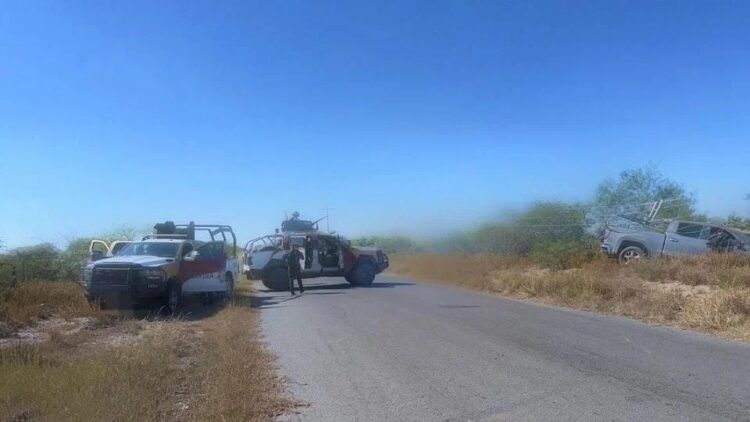 Enfrentamiento armado en Reynosa deja cinco sujetos abatidos; aseguran «ponchallantas» y armas