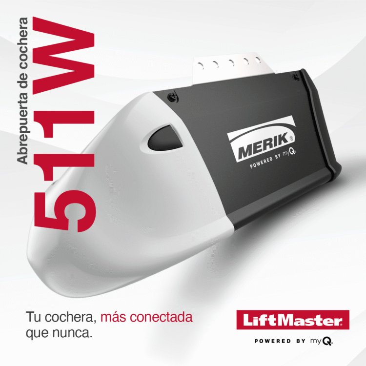 511W Merik® Powered by myQ®: El operador residencial que devuelve la tranquilidad a las cocheras