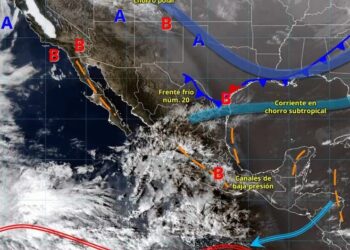 Llega el frente frío 20 con bajas temperaturas y rachas de viento fuerte