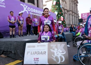 Participan cientos de familias Corriendo sin Barreras y en la Ruta Recreativa