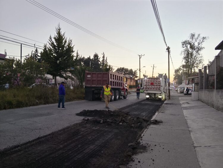 Cumple Ricardo Moreno con reconstrucción de calle Agustín Millán, en el tramo de San Pedro Totoltepec a Boulevard Aeropuerto
