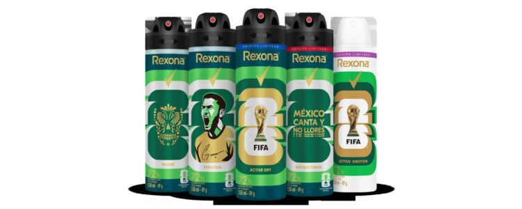 Rexona lanza ediciones coleccionables inspiradas  en la copa mundial de la FIFA 2026