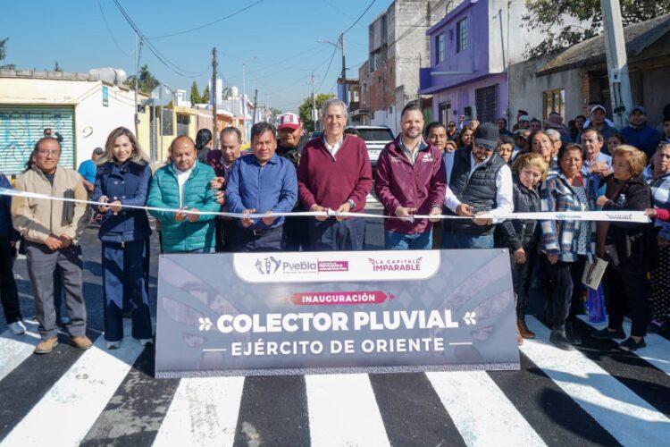 Entrega Pepe Chedraui Colector Pluvial en la colonia Álamos Vista Hermosa