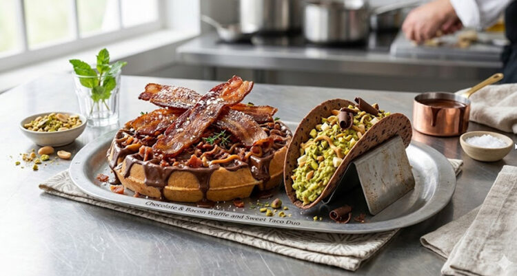Waffles, tacos y chocolate: la nueva tentación viral