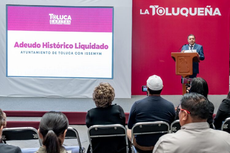 Liquida Ricardo Moreno en tiempo récord adeudo histórico de Toluca con ISSEMYM