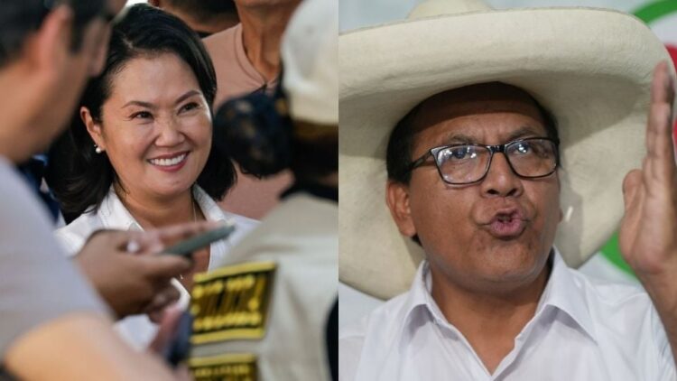 Keiko Fujimori y aliado de Pedro Castillo lideran la elección presidencial de Perú