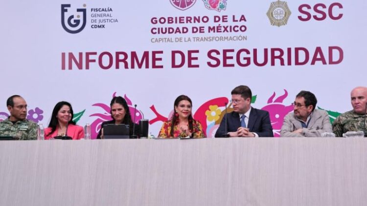 Reporta Clara Brugada descenso histórico en homicidios en CDMX