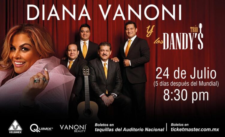 Diana Vanoni y el Trío Los Dandys prometen una noche de romanticismo inolvidable en el Lunario
