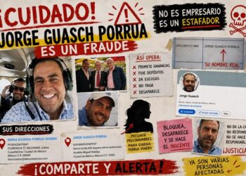 Crecen denuncias en redes contra Jorge Guasch Porrúa; afectados aseguran que desapareció junto a presunta prestanombres