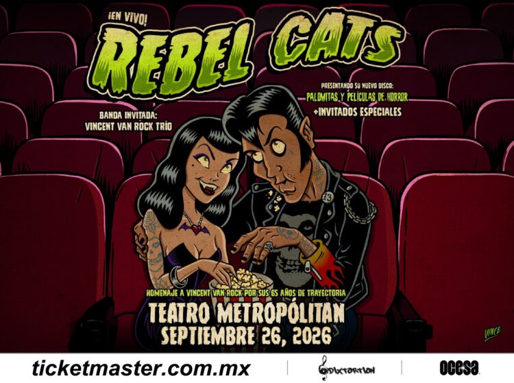 Rebel Cats presenta Palomitas y Películas de Horror: Una noche de horrorbilly y leyenda en la CDMX