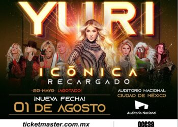 El fenómeno de Yuri continúa: Icónica Recargada Tour llega con una octava fecha al Auditorio Nacional