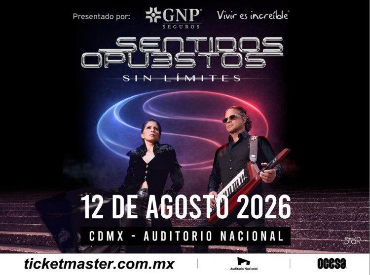 El pop que marcó toda una generación de Sentidos Opuestos celebrará más de tres décadas de carrera en el Auditorio Nacional