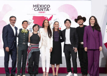 2026-05-10 13:35:00 -0600 Versión estenográfica. Pensión Mujeres Bienestar. Cajeme, Sonora 2026-05-09 22:08:00 -0600 Versión estenográfica. Modernización del canal principal de Navojoa, Sonora 2026-05-09 17:58:00 -0600 Versión estenográfica. Plan de Justicia para el Pueblo Yaqui. San Ignacio Río Muerto, Sonora 2026-05-08 15:52:00 -0600 Versión estenográfica. Plan de Justicia para el Pueblo Seri-Comca’ac. Hermosillo, Sonora 2026-05-08 07:57:00 -0600 Versión estenográfica. Conferencia de prensa de la presidenta Claudia Sheinbaum Pardo del 08 de mayo de 2026 Presidenta Claudia Sheinbaum presenta 2da edición de México Canta, dedicada a la música regional mexicana sin hacer apología a la violencia